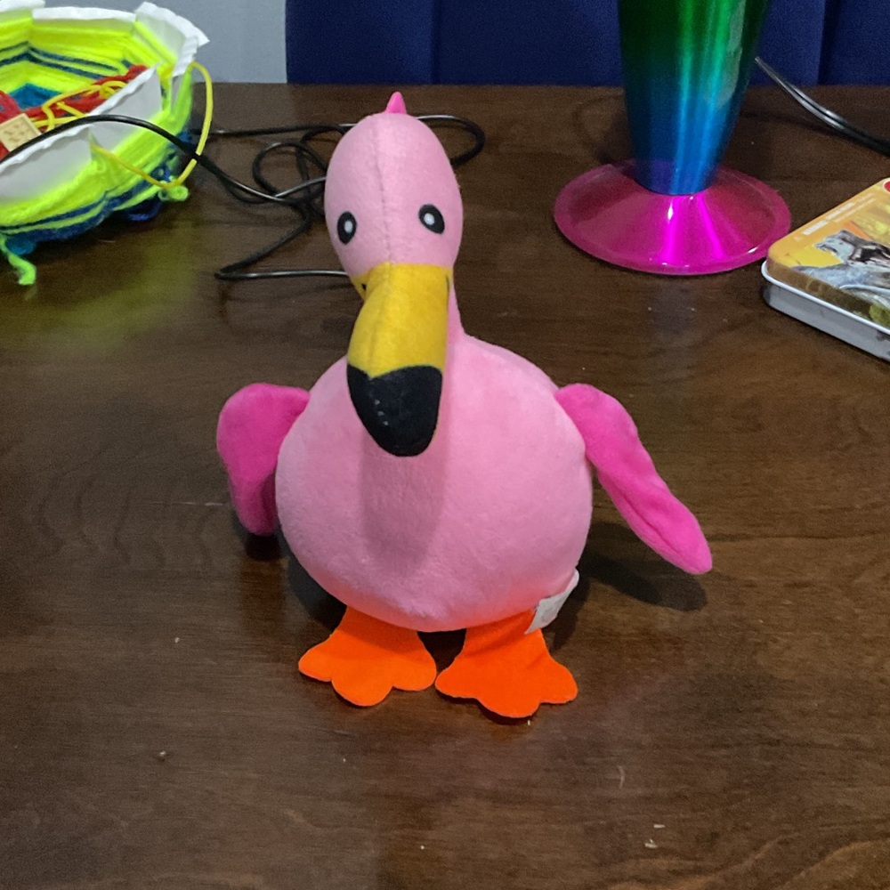 Pink Flamingo Plush Bird Toy